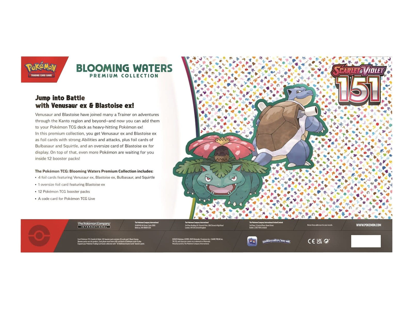 Pokemon TCG Scarlet & Violet - 151 Blooming Waters Premium Collection – Official Pokemon TCG Product