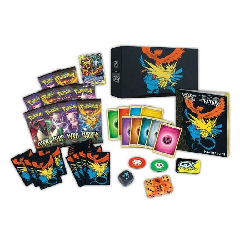 Pokemon TCG Hidden - Fates Elite Trainer Box – Complete Trainer Kit with Accessories