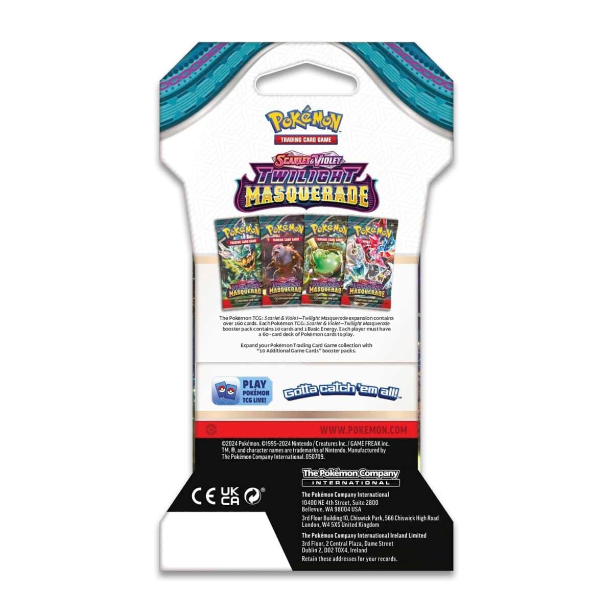 Pokemon TCG Twilight Masquerade Sleeved - Booster Packs SET OF 4 – Authentic Japanese Pokemon Cards