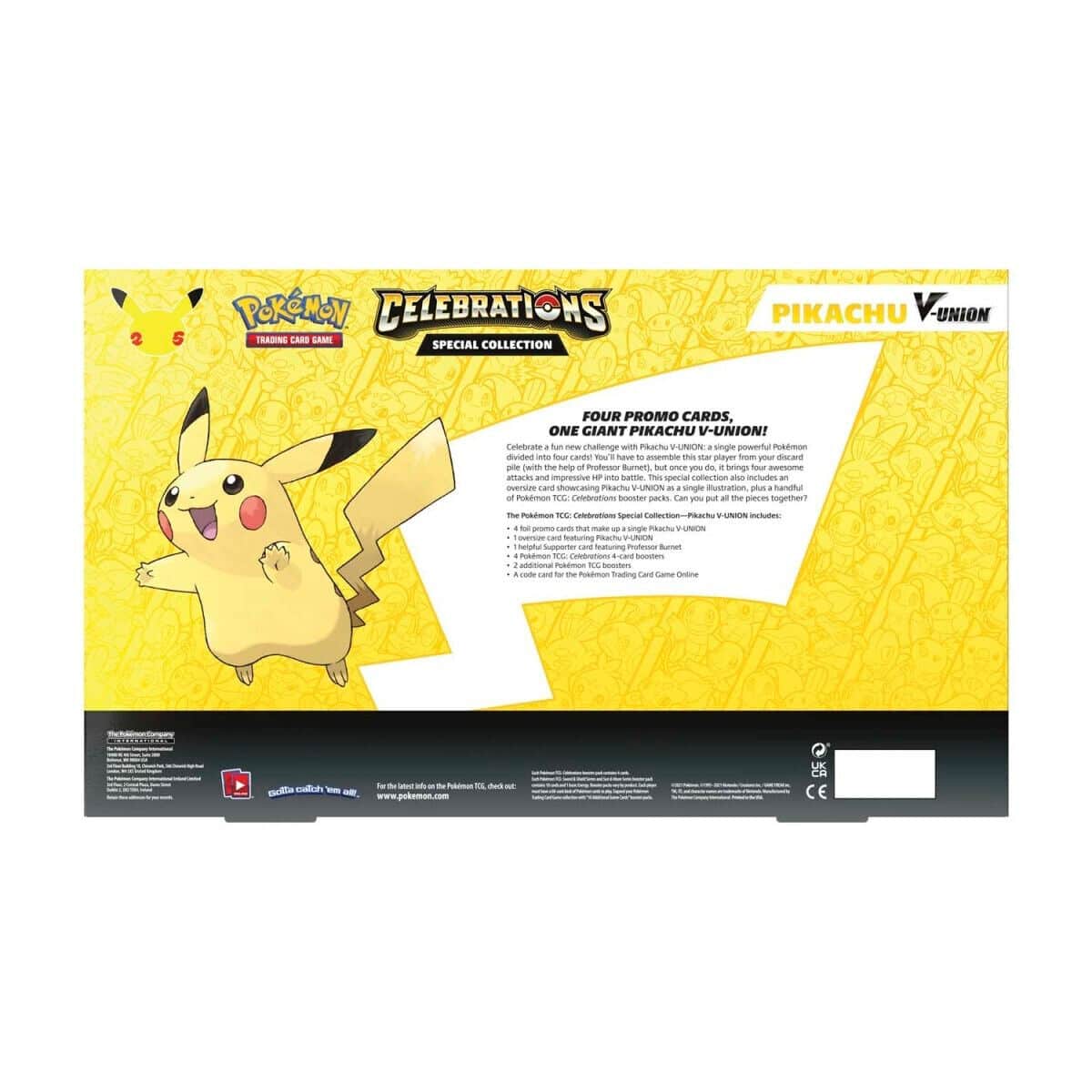 Pokemon TCG Pikachu V-Union Celebrations Special Collection Box 151 – Official Pokemon TCG Product
