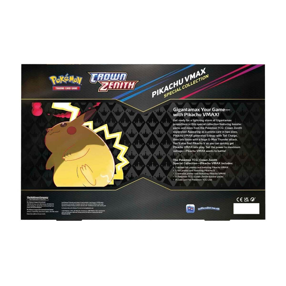 Pokemon TCG Crown Zenith Pikachu VMAX Special Collection Box 151 – Official Pokemon TCG Product