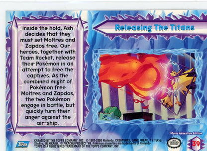 Releasing The Titans Holo Blue Logo Pokemon The Movie 2000 – Official Pokemon TCG Product