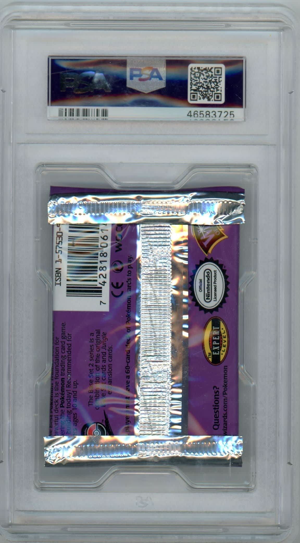 Pokemon 2000 WOTC Base Set 2 Foil Pack Pidgeot PSA 10 – Official Pokemon TCG Product