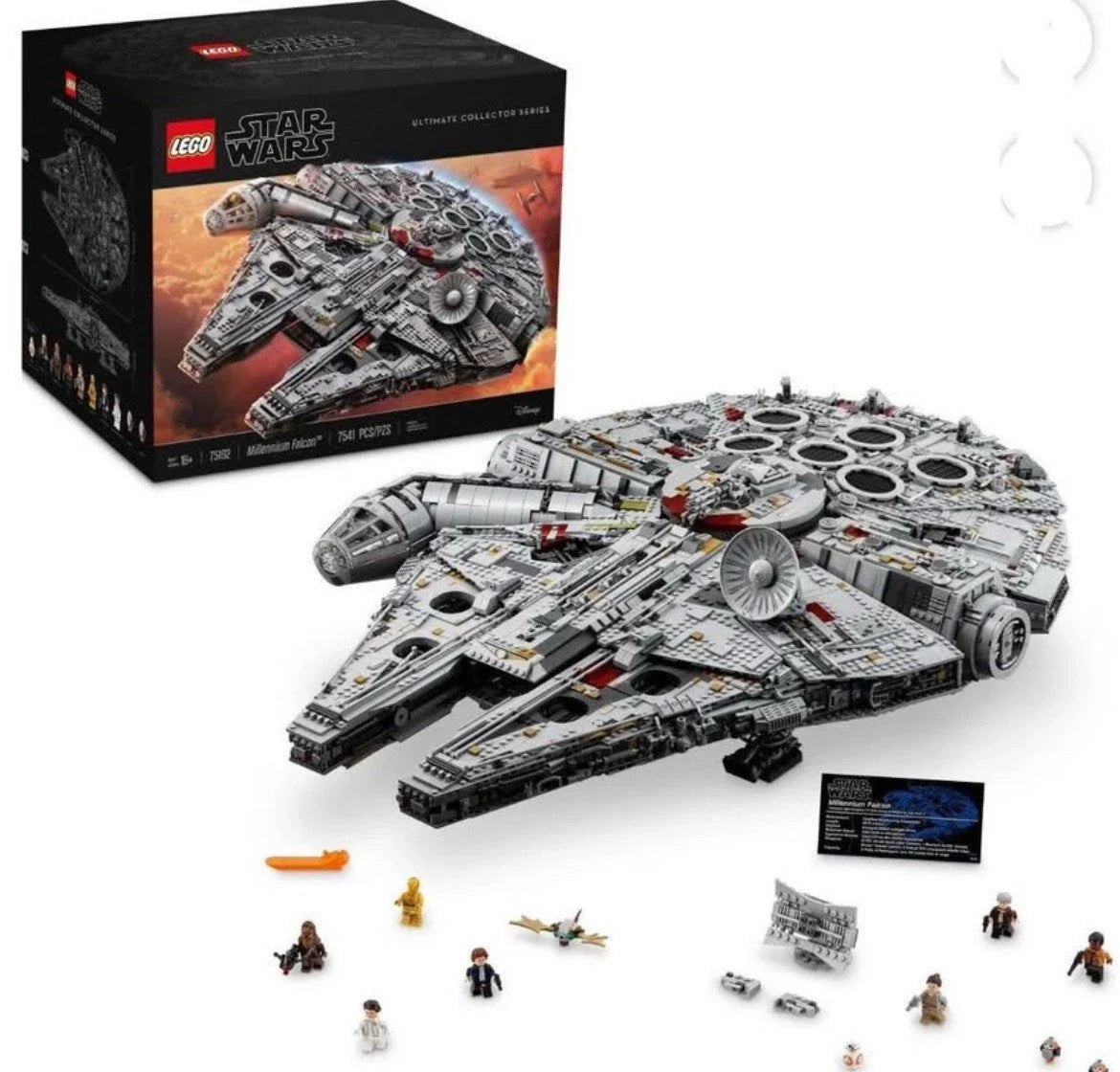 LEGO 75192 Star Wars Ultimate Millennium Falcon Building Kit 7541 Piece SEALED